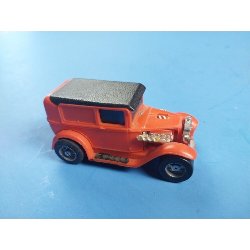 VTG 1976 Ideal Mo Mobile Orange Hot Rod Friction Pull Back Car Parts Or Repair